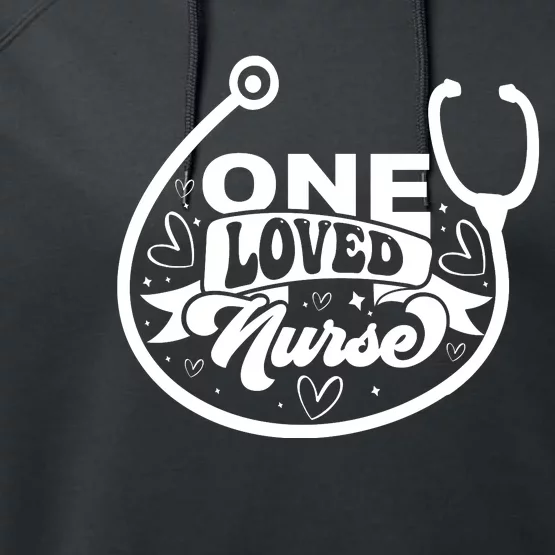 One Loved Nurse Performance Fleece Hoodie