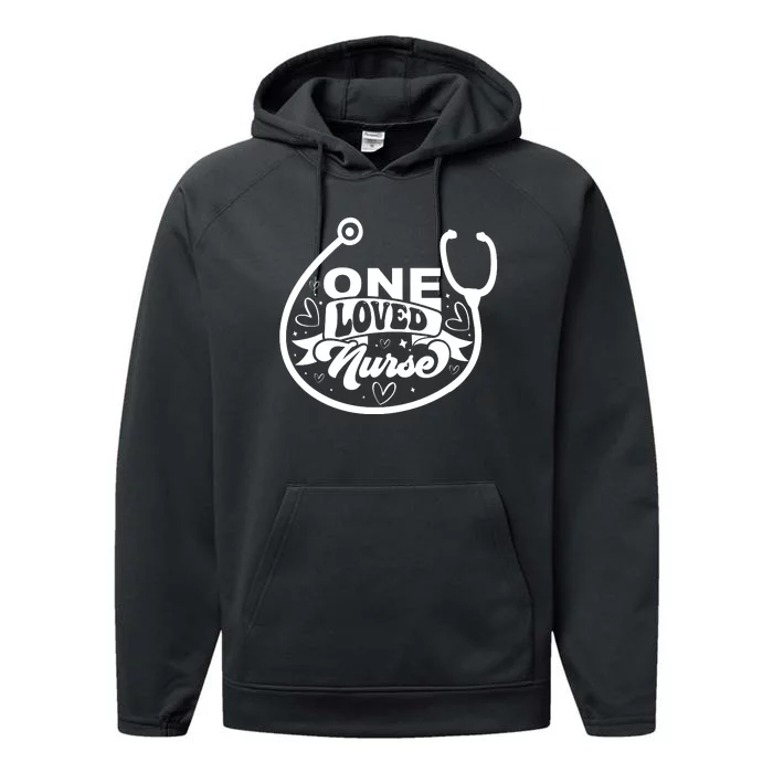 One Loved Nurse Performance Fleece Hoodie