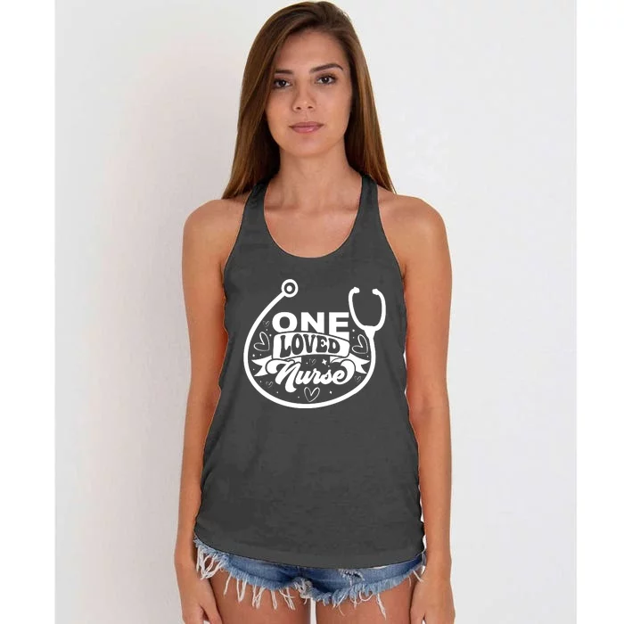 One Loved Nurse Women's Knotted Racerback Tank