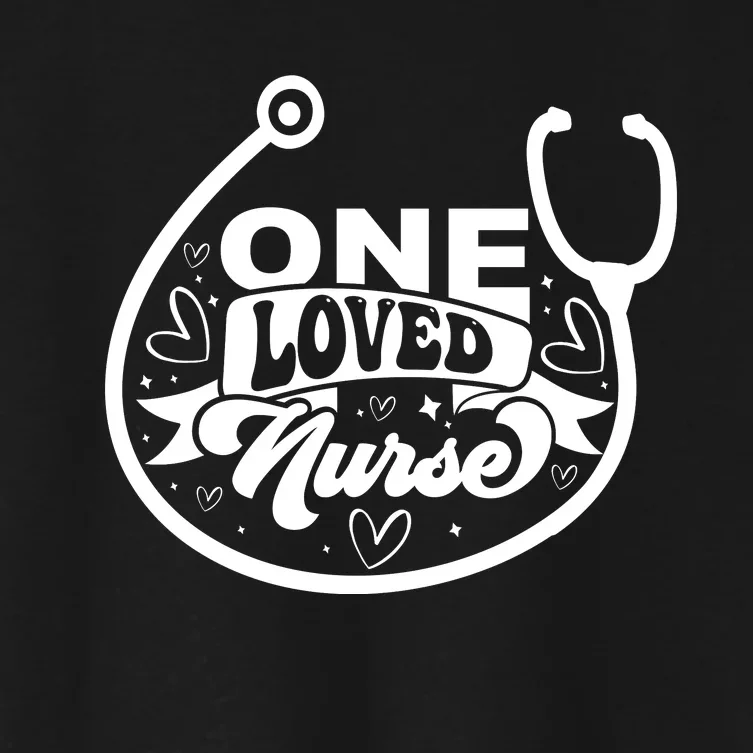 One Loved Nurse Women's Crop Top Tee