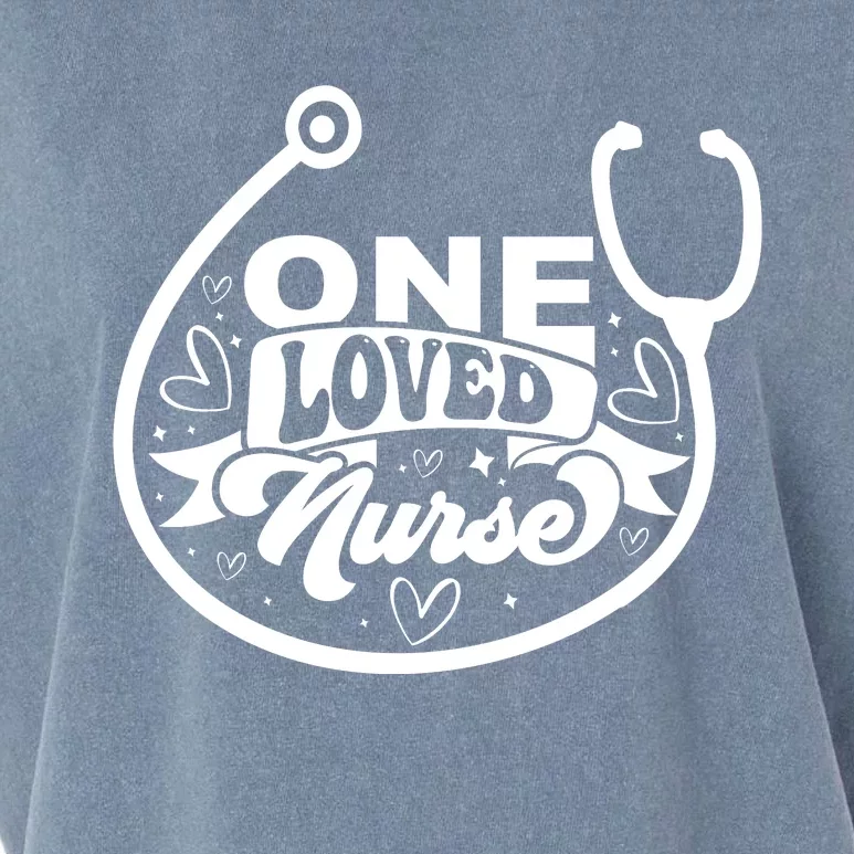 One Loved Nurse Garment-Dyed Women's Muscle Tee