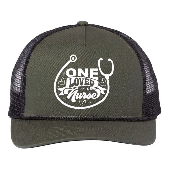 One Loved Nurse Retro Rope Trucker Hat Cap