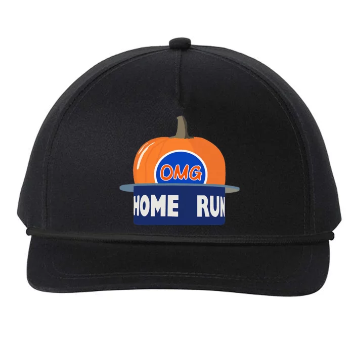 Playoff Pumpkin New York Omg Snapback Five-Panel Rope Hat