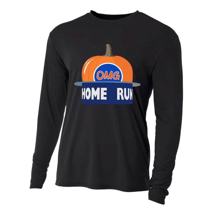 Playoff Pumpkin New York Omg Cooling Performance Long Sleeve Crew