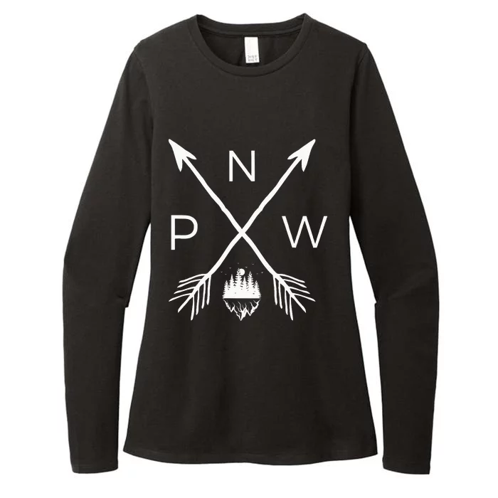 Pnw Pacific Northwest Cool Pnw Womens CVC Long Sleeve Shirt