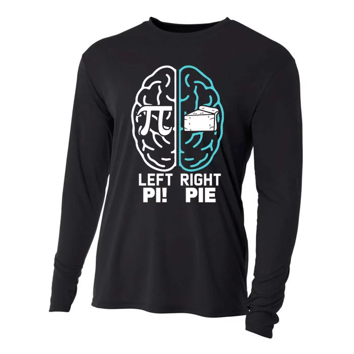 Left Right Funny Pi Day Cooling Performance Long Sleeve Crew