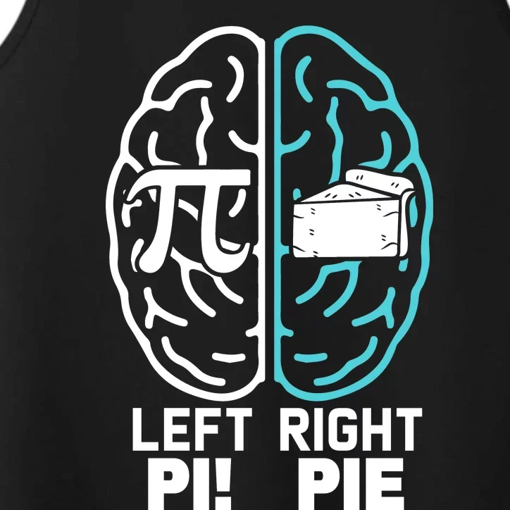 Left Right Funny Pi Day Performance Tank