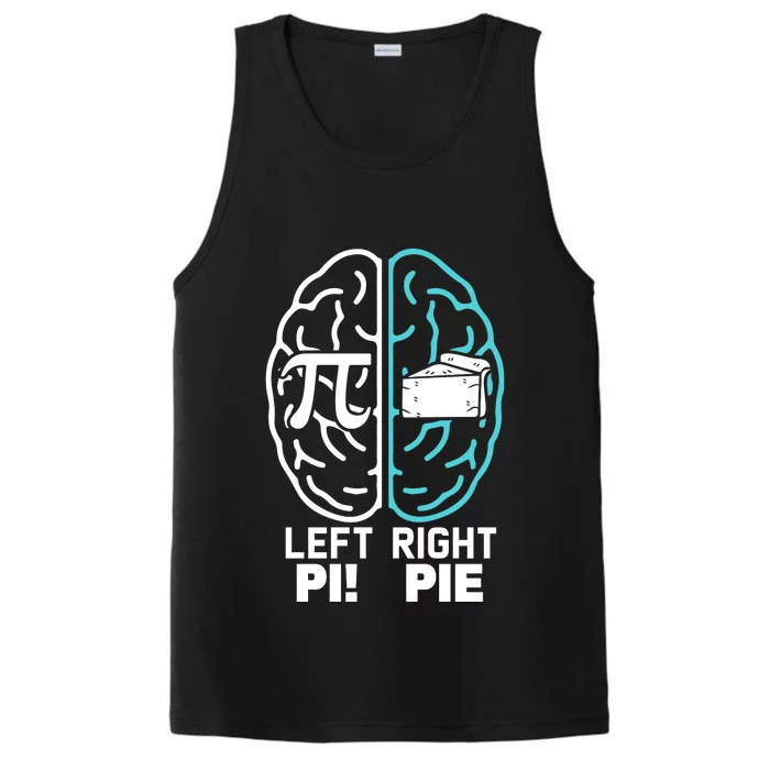 Left Right Funny Pi Day Performance Tank