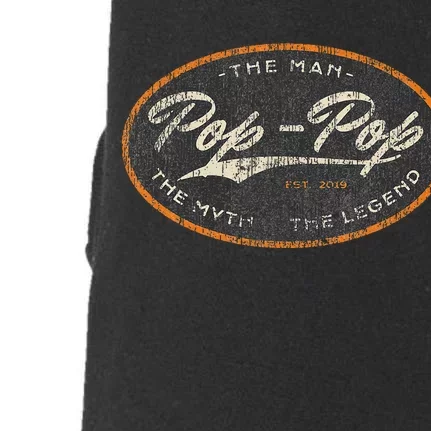 Pop Pop New Grandpa Est. 2024 The Man Myth Legend Doggie 3-End Fleece Hoodie