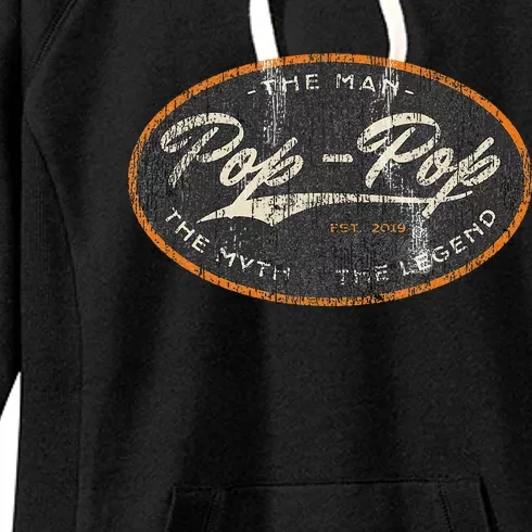 Pop Pop New Grandpa Est. 2024 The Man Myth Legend Women's Fleece Hoodie