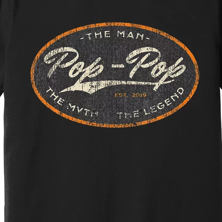 Pop Pop New Grandpa Est. 2024 The Man Myth Legend Premium T-Shirt