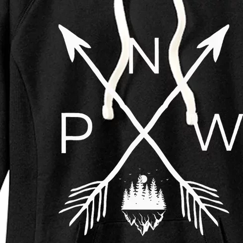 Pnw Pacific Northwest Cool Pnw Women's Fleece Hoodie