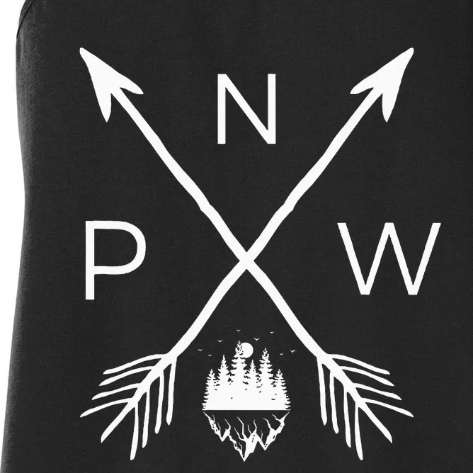 Pnw Pacific Northwest Cool Pnw Women's Racerback Tank