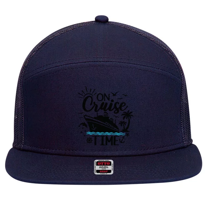 On Cruise Time 7 Panel Mesh Trucker Snapback Hat