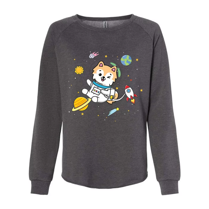 Pomeranian Womens California Wash Sweatshirt