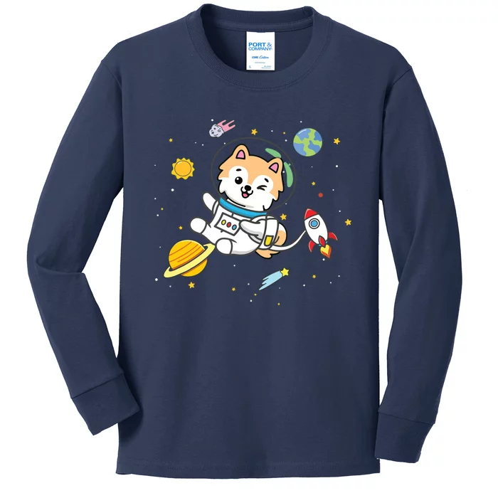 Pomeranian Kids Long Sleeve Shirt