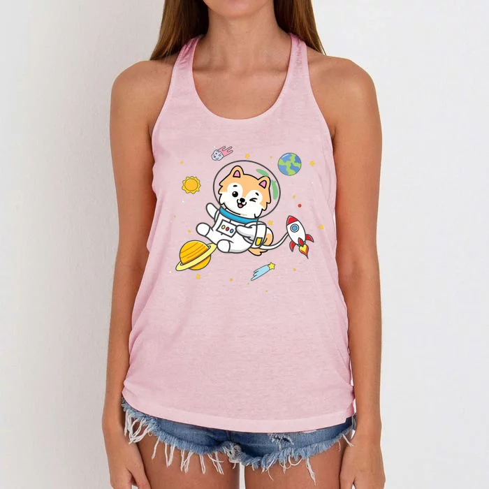 Pomeranian Women's Knotted Racerback Tank