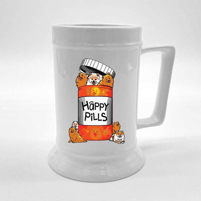 Pomeranian Front & Back Beer Stein