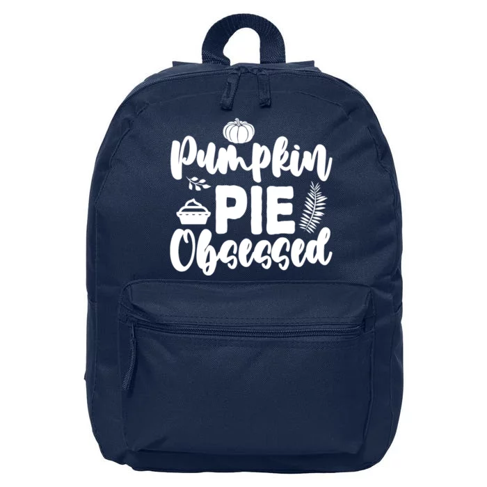 Pumpkin Pie Obsessed 16 in Basic Backpack