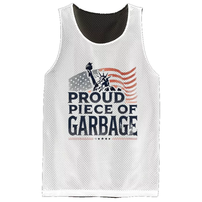 Proud Piece Of Garbage Garbage For Trump Mesh Reversible Basketball Jersey Tank