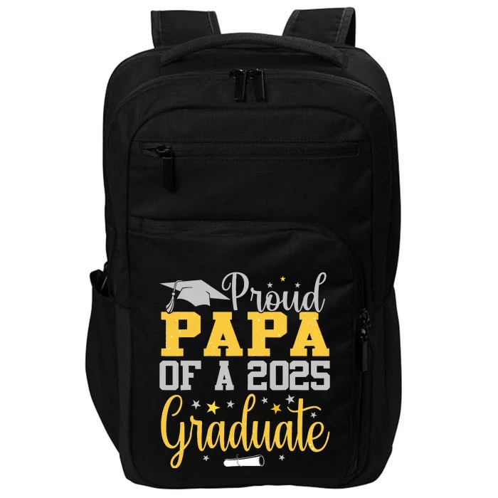 Proud Papa Of A 2025 Graduate Class Senior Graduation Impact Tech Backpack