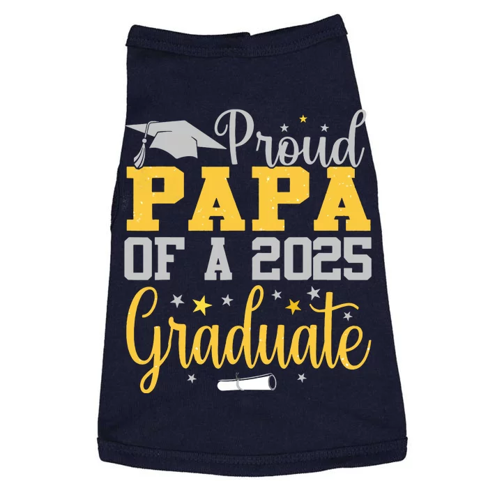 Proud Papa Of A 2025 Graduate Class Senior Graduation Doggie Tank