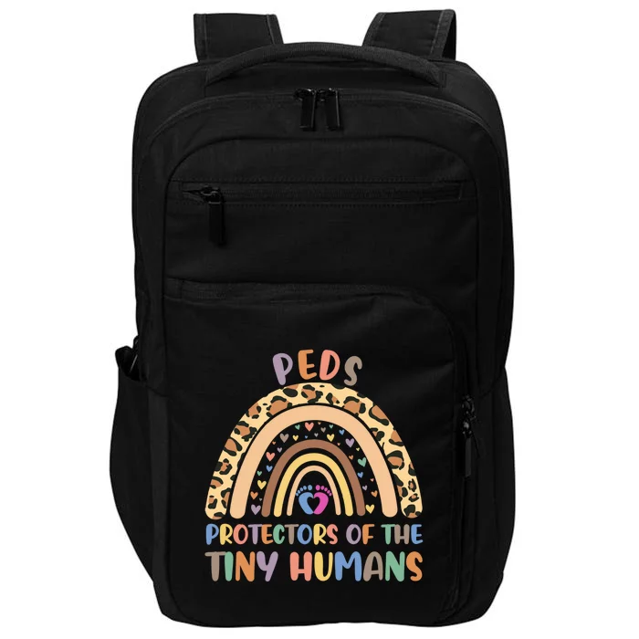 Peds Protectors Of Tiny Hu Rainbow Pediatrics Nurse Meaningful Gift Impact Tech Backpack