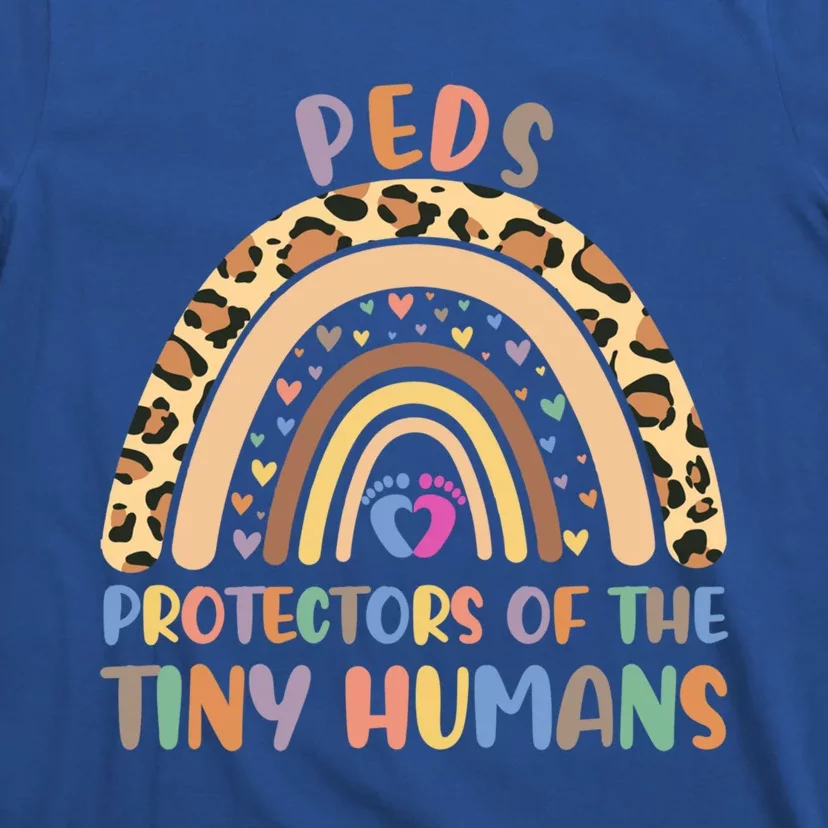 Peds Protectors Of Tiny Hu Rainbow Pediatrics Nurse Meaningful Gift T-Shirt