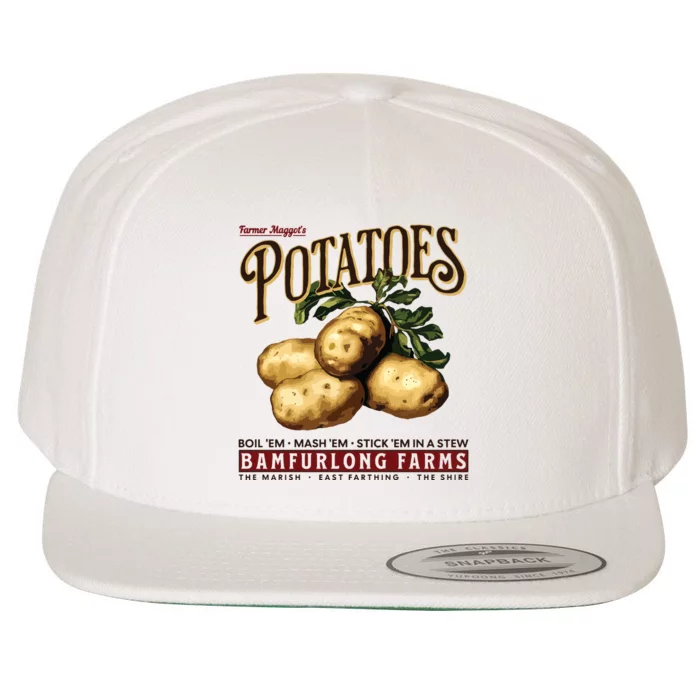 Potatoes Wool Snapback Cap