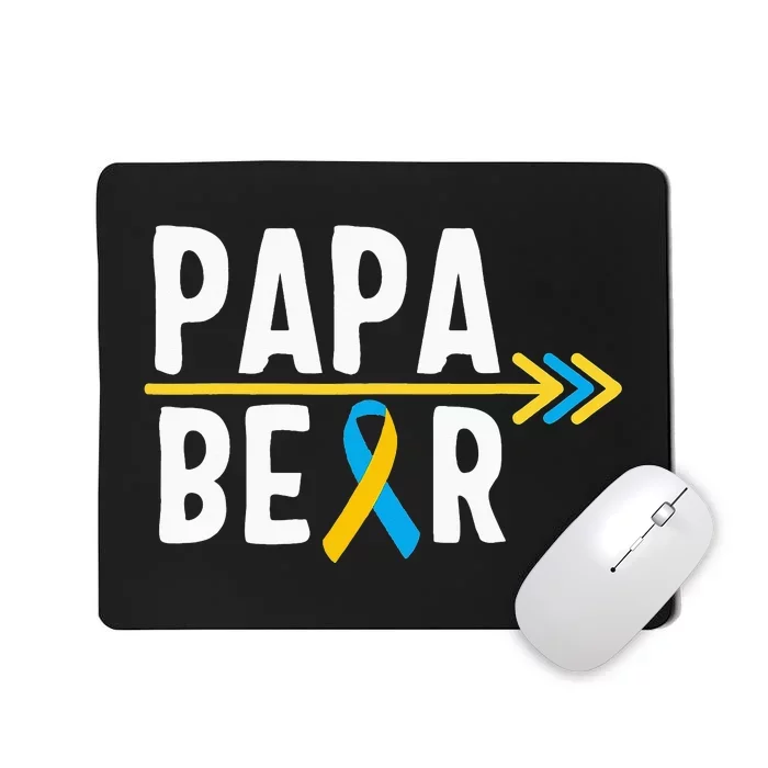 Proud Papa Of Down Syndrome Warrior Awareness Trisomy 21 Mousepad