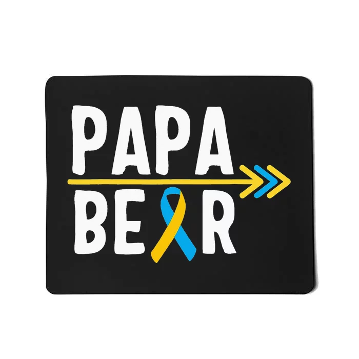 Proud Papa Of Down Syndrome Warrior Awareness Trisomy 21 Mousepad