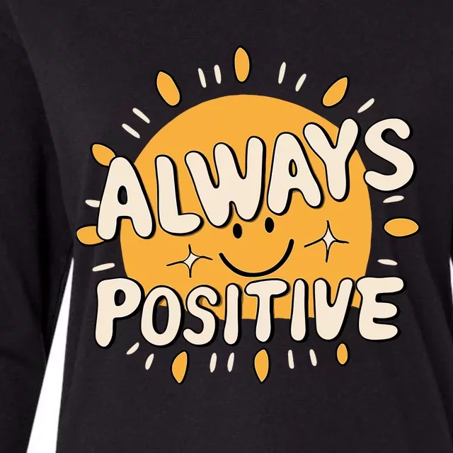 Positive Womens Cotton Relaxed Long Sleeve T-Shirt