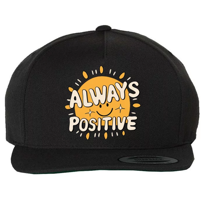 Positive Wool Snapback Cap