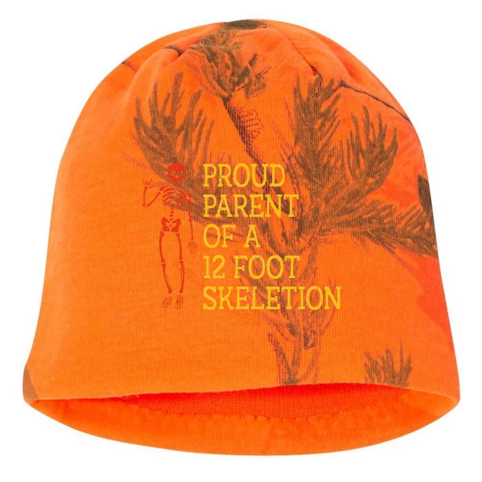 Proud Parent Of A 12 Foot Skeleton Kati - Camo Knit Beanie