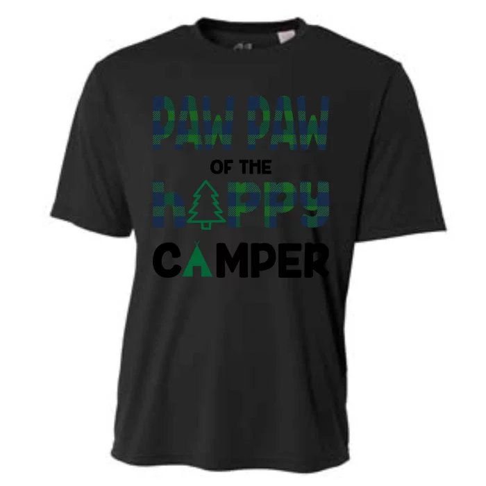 Paw Paw Of Happy Camper 1st Birthday Paw Paw Gift Cooling Performance Crew T-Shirt