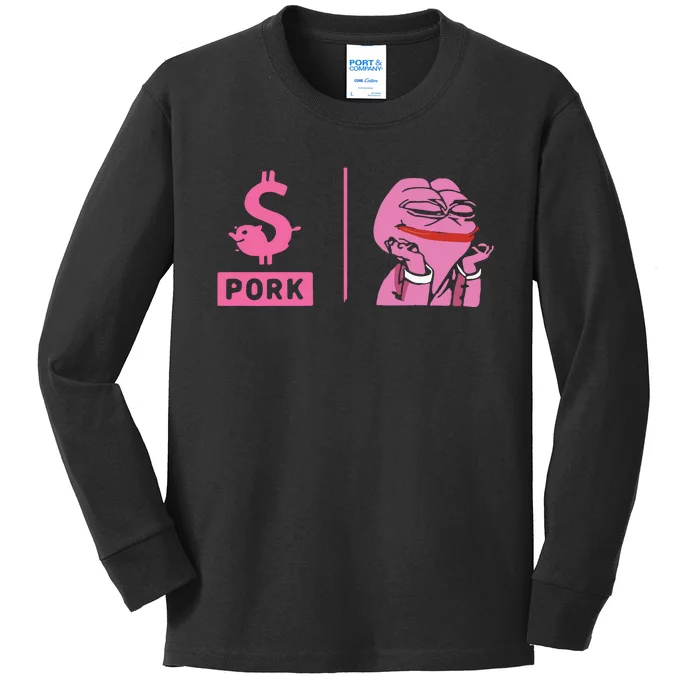 Pork Kids Long Sleeve Shirt