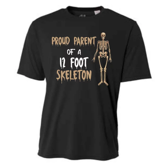 Proud Parent Of A 12 Foot Skeleton Cooling Performance Crew T-Shirt