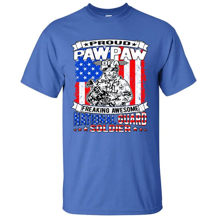 Proud Pawpaw Of National Guard Soldier Army Grandfather Gift Tall T-Shirt