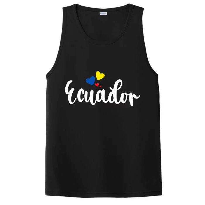 Proud People Of Ecuador Citizen Of Equador Ecuadorian Performance Tank