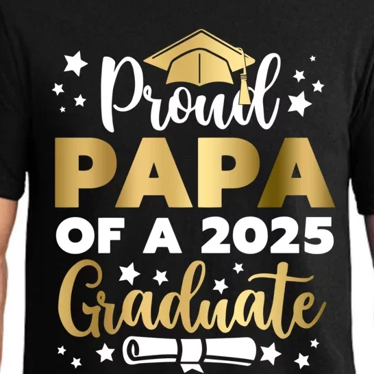 Proud Papa Of A 2025 Graduate Dad Senior 2025 Gift Pajama Set