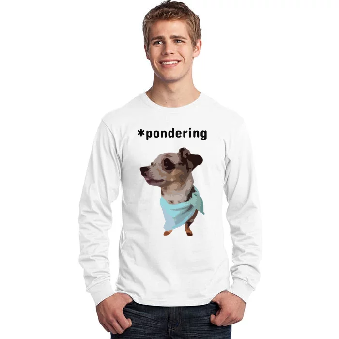 Pondering Tall Long Sleeve T-Shirt