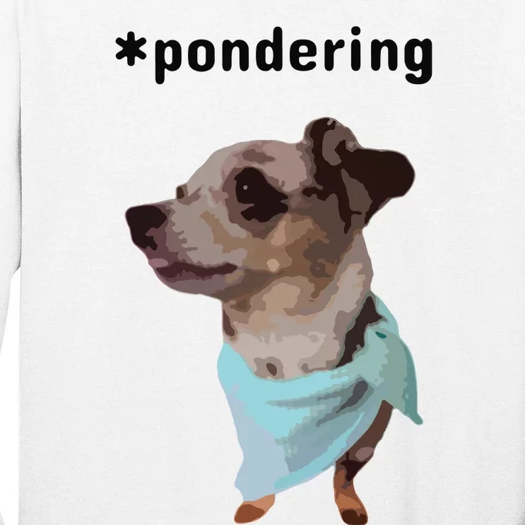 Pondering Tall Long Sleeve T-Shirt