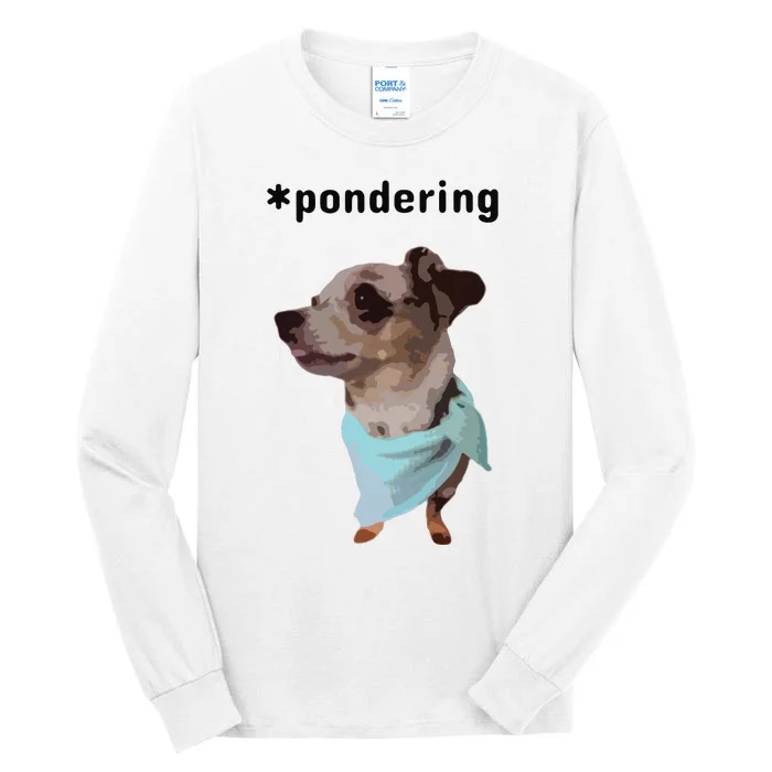 Pondering Tall Long Sleeve T-Shirt