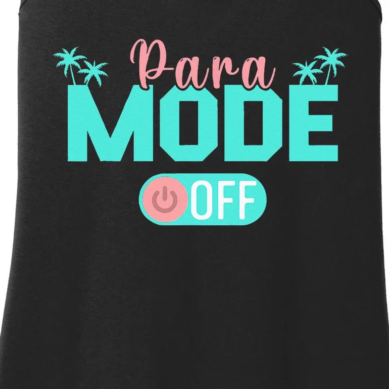 Paraprofessional Para Off Duty Sunglasses Para Mode Off Ladies Essential Tank