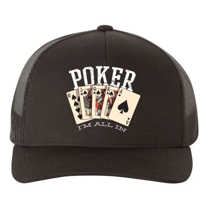 Poker Yupoong Adult 5-Panel Trucker Hat