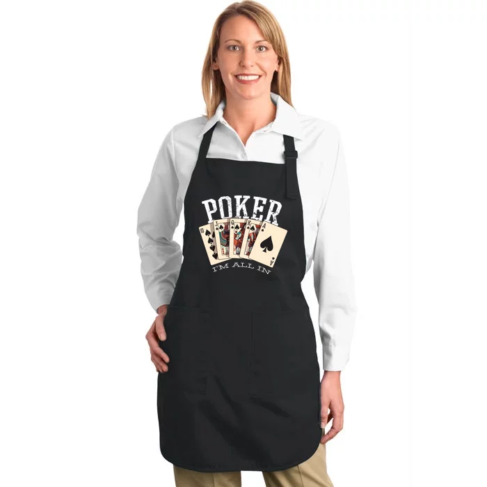 Poker Full-Length Apron With Pocket