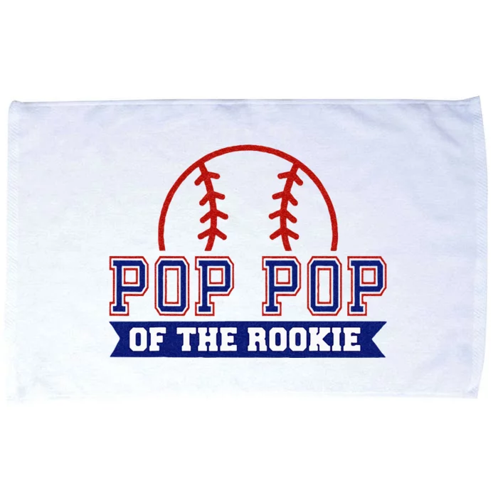 Pop Pop Of Rookie 1st Birthday Baseball Theme Matching Party Microfiber Hand Towel