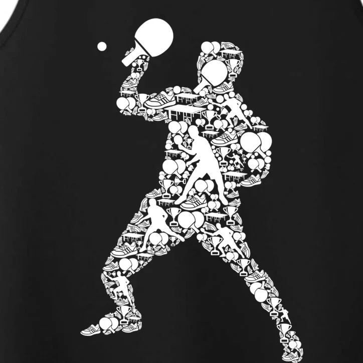 Ping Pong Player Table Tennis Gift Performance Tank