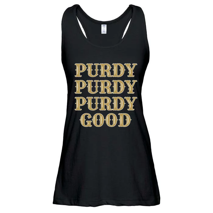 Purdy Purdy Purdy Good Football Quarterback Ladies Essential Flowy Tank