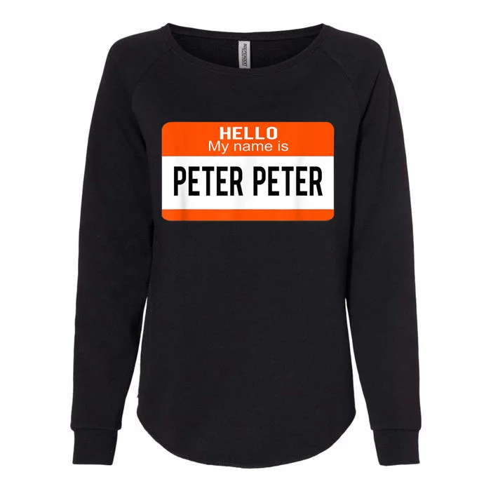 Peter Peter Pumpkin Eater Halloween Matching Couples Costume Womens California Wash Sweatshirt